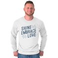 thumbnail image 1 of Autism Awareness Long Sleeve Tees Shirts T-Shirts Shine Embrace Love Support | Blue Puzzle, 1 of 2