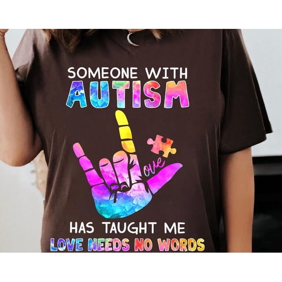 Autism Awareness 'Love Needs No Words' Design