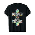thumbnail image 1 of Autism Awareness Men's T-Shirt - "Don't Judge What You Don't Understand" Puzzle Graphic, 100% Cotton, Casual Round Neck Tee, Perfect for Teachers & Allies, 1 of 6