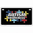 thumbnail image 1 of Autism Awareness Metal Novelty License Plate Sign 7" x 4" Motorcycle, 1 of 1