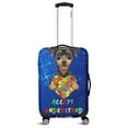 thumbnail image 1 of Autism Awareness Miniature Pinscher Accept Understand Love Travel Luggage Cover Mini Pin Dog Lover Suitcase Dust Protective Decor - 12003, 1 of 5