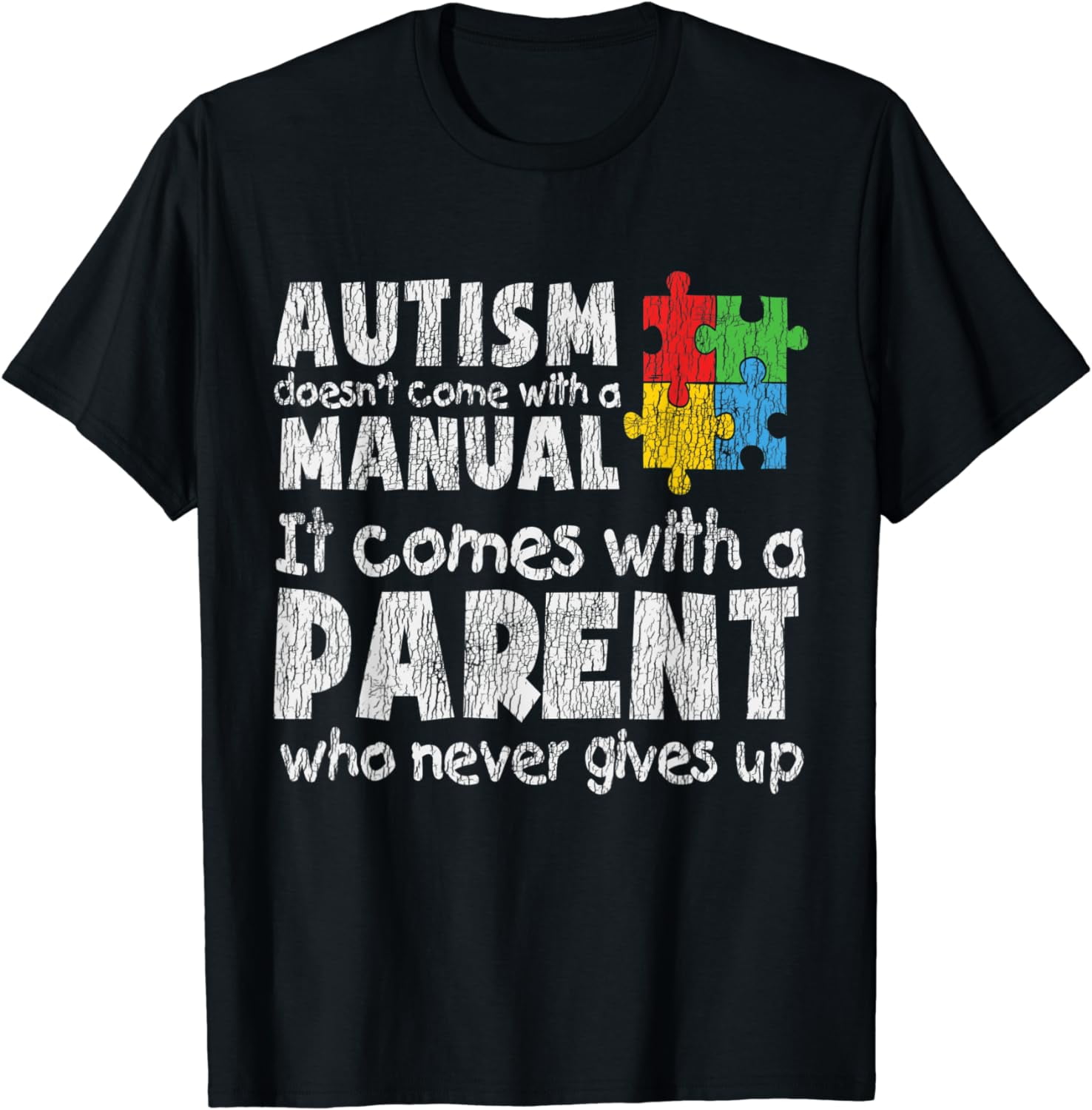 Autism Awareness Mom Dad Parents Autistic Kids Awareness Gif T-Shirt ...