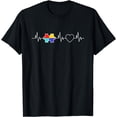 thumbnail image 1 of Autism Awareness Month Heartbeat Funny EKG Puzzle Day Gift T-Shirt, 1 of 4
