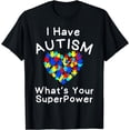 thumbnail image 1 of Autism Awareness Month I Have Autism What's Your SuperPower T-Shirt, 1 of 4