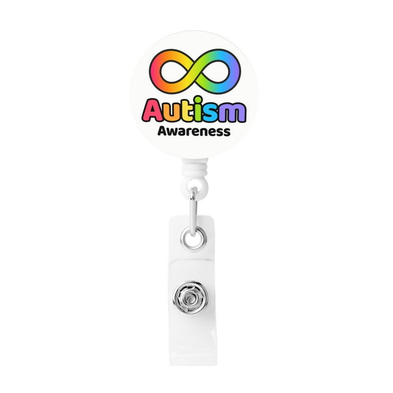 Autism Awareness popular Retractable ID Badge