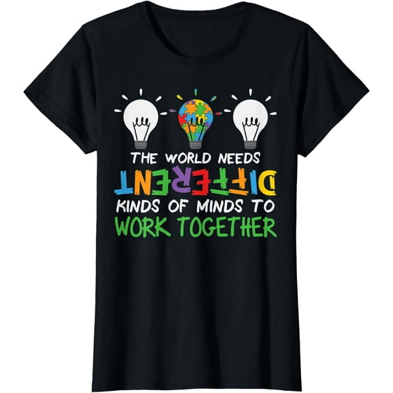 Autism Awareness Month Teacher Paraprofessionals Funny T-Shirt