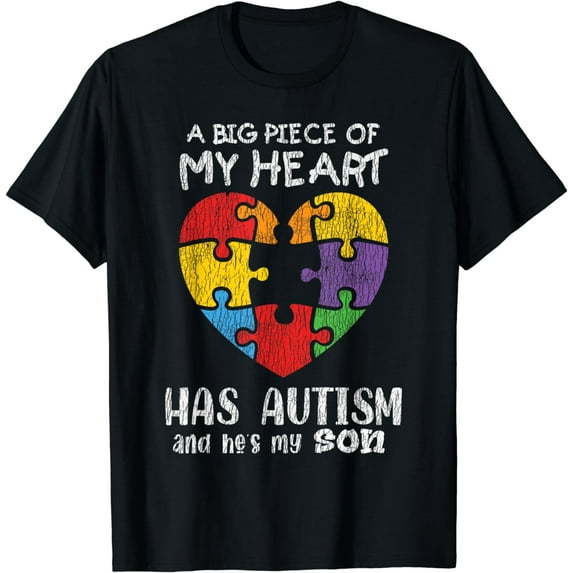 Autism Awareness Mum Dad Parents Autistic Children T-Shirt