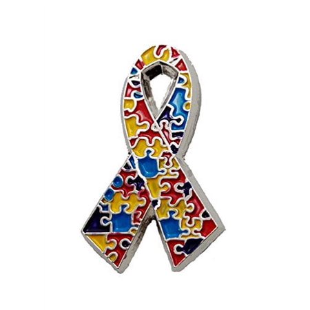 Autism Awareness New Etched Design Puzzle Pieces Lapel Hat Pins PPM7307 (1 Pin)