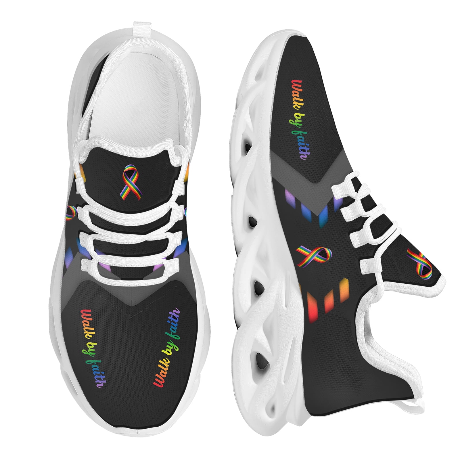 Autism Awareness Merchandise Pattern Print Men Women Leather Boots main image 0