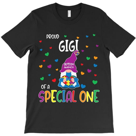Autism Awareness Proud Gigi Funny Family Matching Holiday Graphic H8881 Unisex T-Shirt, Up to 5XL Available
