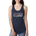 thumbnail image 1 of Autism Awareness Puzzle | Autism Is Not A Disablity Itâ€™s A Different Abilty Inspirational Christian Ladies Racerback Tank Top, Navy, Medium, 1 of 5