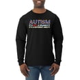thumbnail image 1 of Autism Awareness Puzzle | Autism Is Not A Disablity Itâ€™s A Different Abilty Inspirational Christian Mens Long Sleeve Shirt, Black, XX-Large, 1 of 5