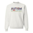 thumbnail image 1 of Autism Awareness Puzzle | Autism Is Not A Disablity It's A Different Abilty Inspirational Christian Unisex Crewneck Graphic Sweatshirt, White, 3X-Large, 1 of 5