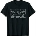 thumbnail image 1 of Autism Awareness Puzzle Periodic Table Elewoments T Shirt Gift Black Small, 1 of 5