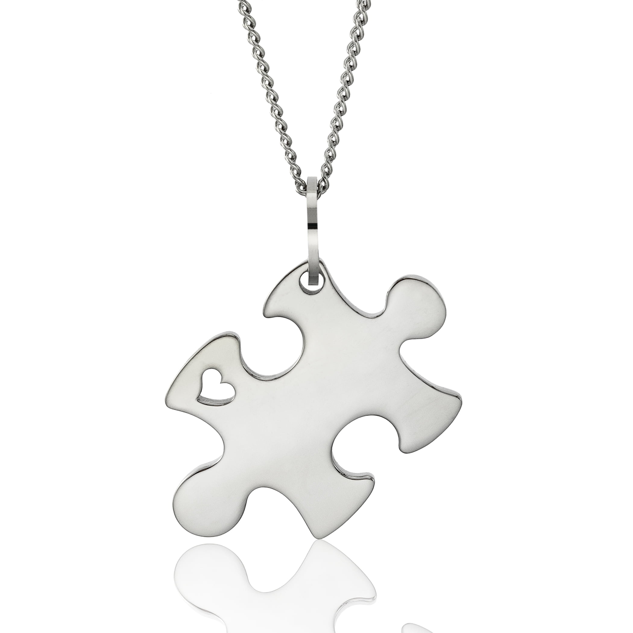 Autism Awareness Puzzle Piece Pendant Necklace - Support Jewelry Gift ...