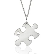 Autism Awareness Puzzle Piece Pendant Necklace - Support Jewelry Gift