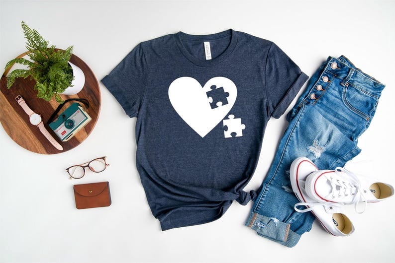 Autism Awareness Puzzle Piece Shirt | Autism Awareness Tee | Awareness Tshirt | Autism Mom Shirt | Puzzle Piece Graphic Tee, Full Size S-5XL