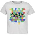 thumbnail image 1 of Autism Awareness Puzzle Pieces Toddler T Shirt White Toddler Size 5/6, 1 of 1