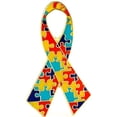 thumbnail image 1 of Autism Awareness Puzzle Ribbon Pin, 1 of 2