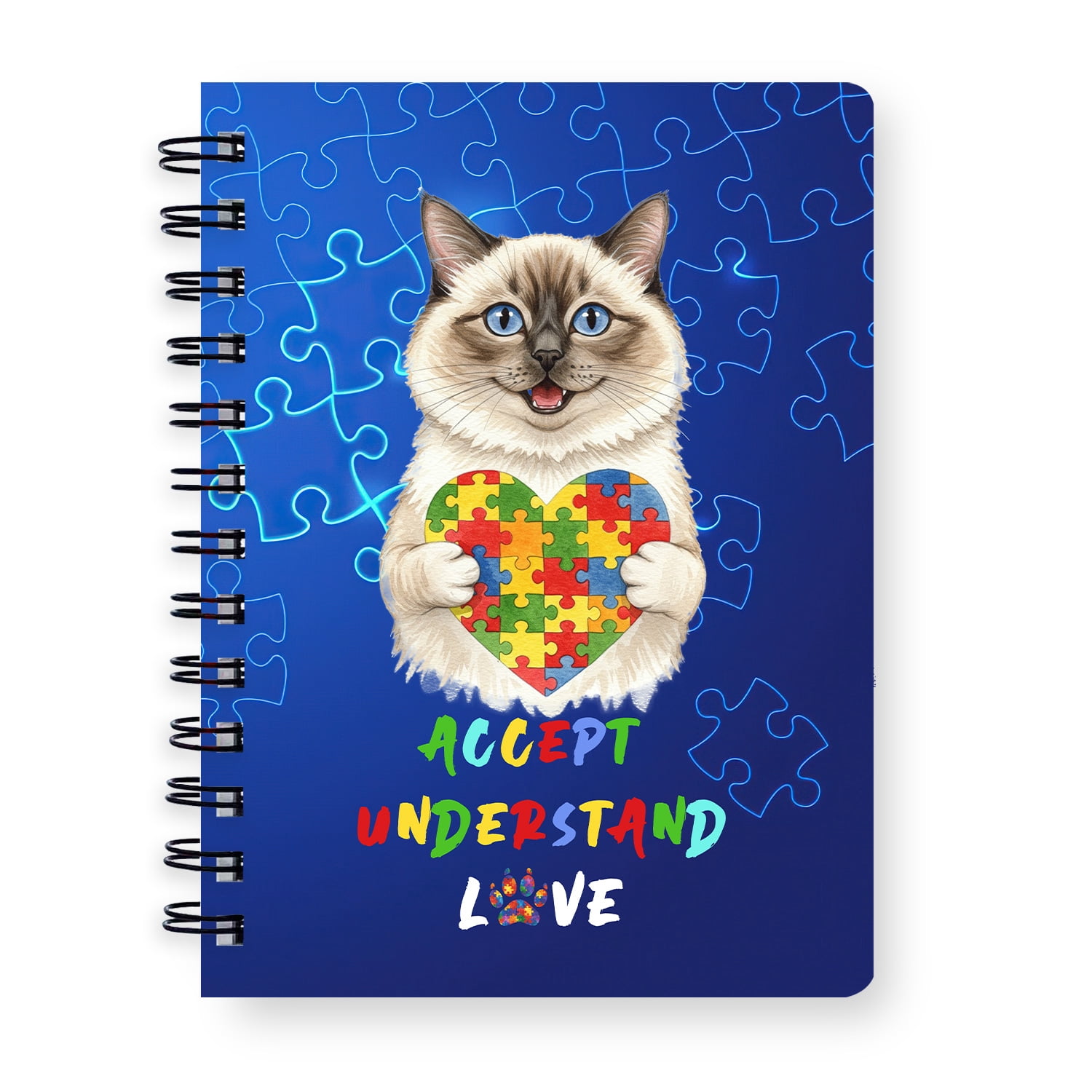 Autism Awareness Ragdoll Accept Understand Love Spiral Bound Journal ...