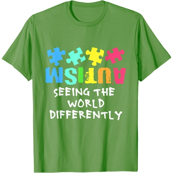 Autism Awareness Respect Love Support Blue Autism Unisex T-Shirt for Men Women Kids Toddler,Lime Color,Size 5XL