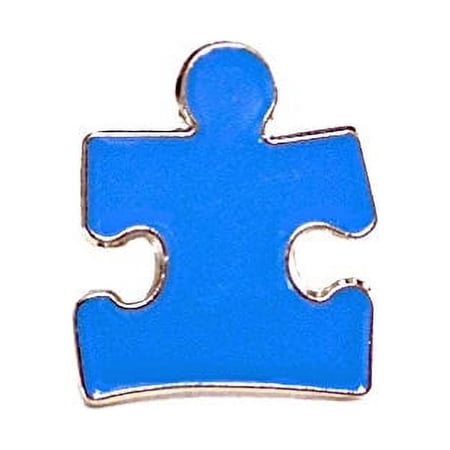 Autism Awareness Ribbon Puzzle Piece Blue Lapel Hat Pins Raise Awareness PPM7301 (12 Pins)