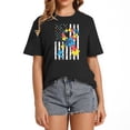 thumbnail image 1 of Autism Awareness Ribbon Puzzle USA Flag Social Disorder T-Shirt, 1 of 5