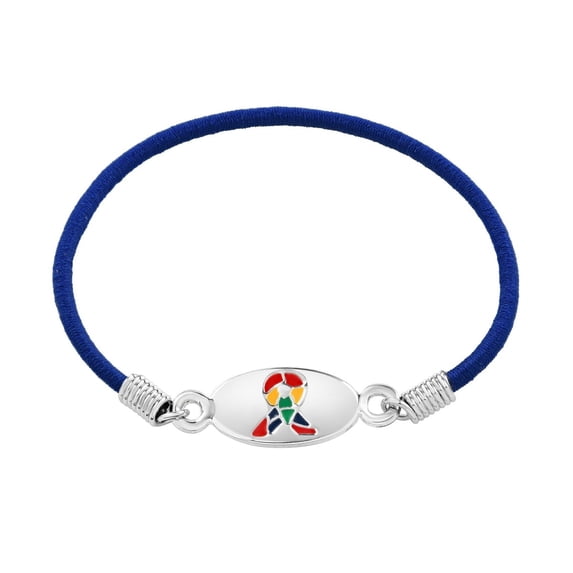 Autism Awareness Ribbon Stretch Bracelet