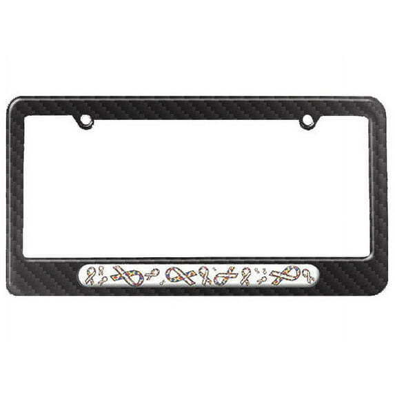 Autism Awareness Ribbons License Plate Frame