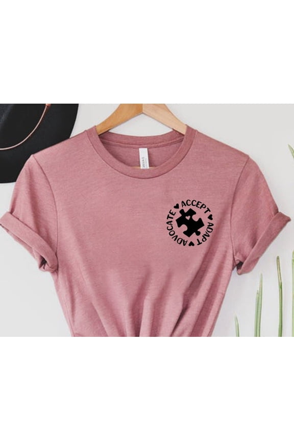 Autism Awareness Shirt Accept Adapt Advocate Autism Aware Shirt Autism Tee Autism Periodic