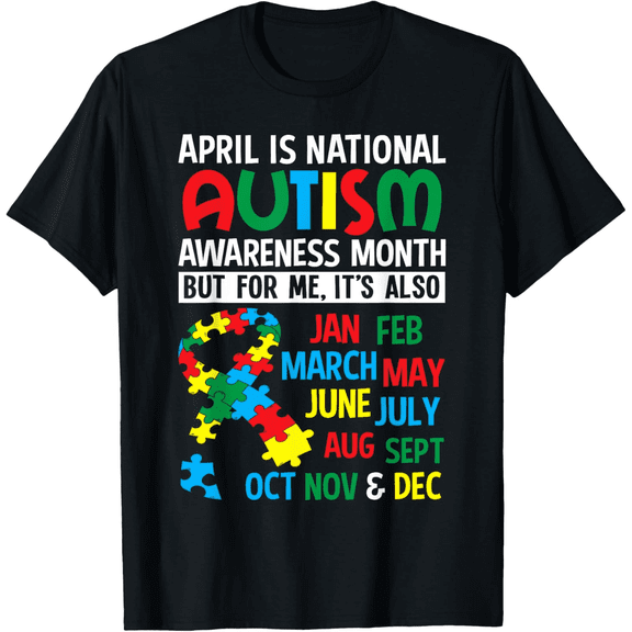 Autism Awareness Shirt Adults Men Women – Casual Unisex Graphic T-Shirt