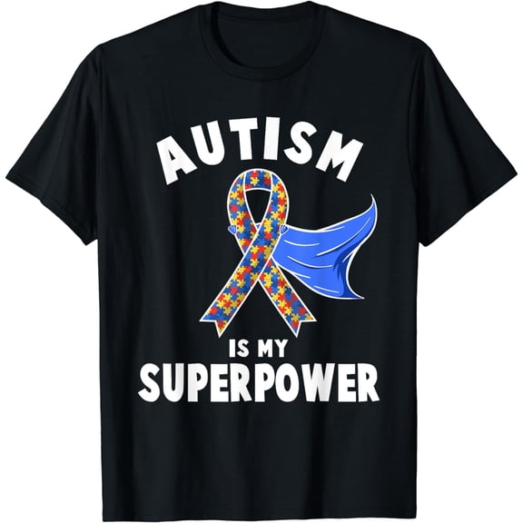 Autism Awareness Shirt Boys Girls Kids Is My Superpower Gift T-Shirt