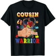 thumbnail image 1 of Autism Awareness Shirt Cousin Of A Warrior Autistic T-Shirt, 1 of 4