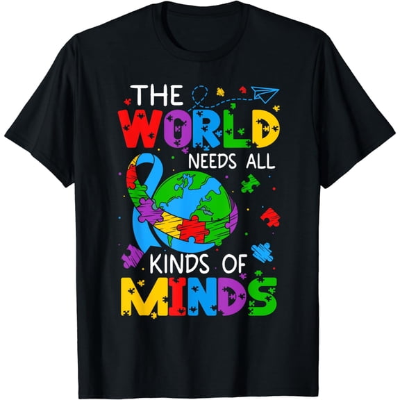 Autism Awareness Shirt For Men Women Kids All Kinds Of Minds T-Shirt