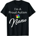 thumbnail image 1 of Autism Awareness Shirt | I'm A Proud Autism Nana Tee, 1 of 4