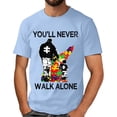 thumbnail image 1 of Autism Awareness Shirt Men: Autism Acceptance T Shirt Autism Support Inspirational Short Sleeve Tee Tops(Light Blue,XXL), 1 of 4