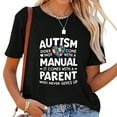 thumbnail image 1 of Autism Awareness Shirt Men Women Parent Never Gives Up T-Shirt Black, 1 of 5