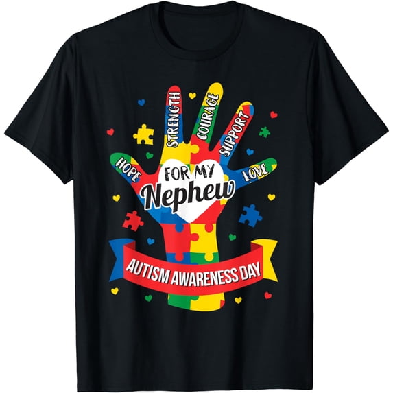 Autism Awareness Shirt Nephew Aunt Uncle Puzzle Boys