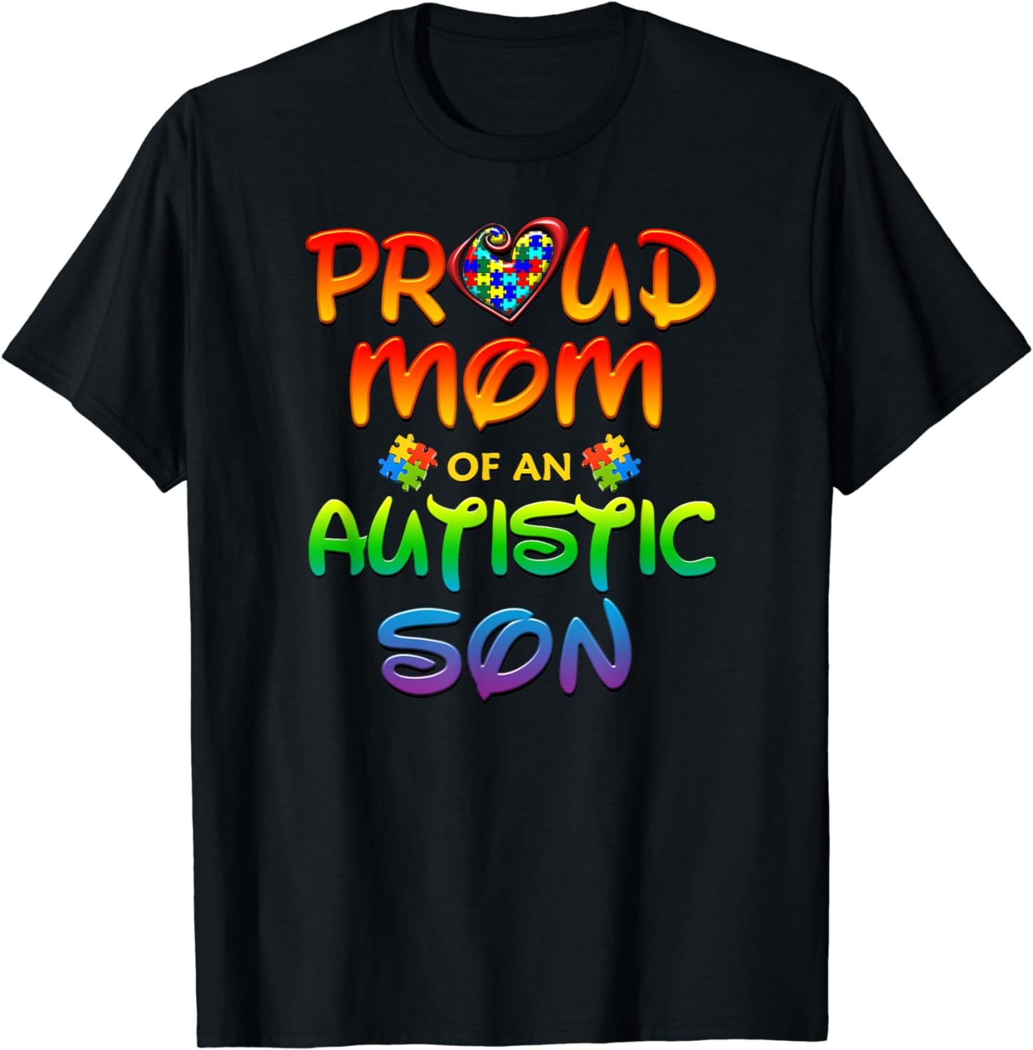 Autism Awareness Shirt Proud Mom Autistic Son T Shirt