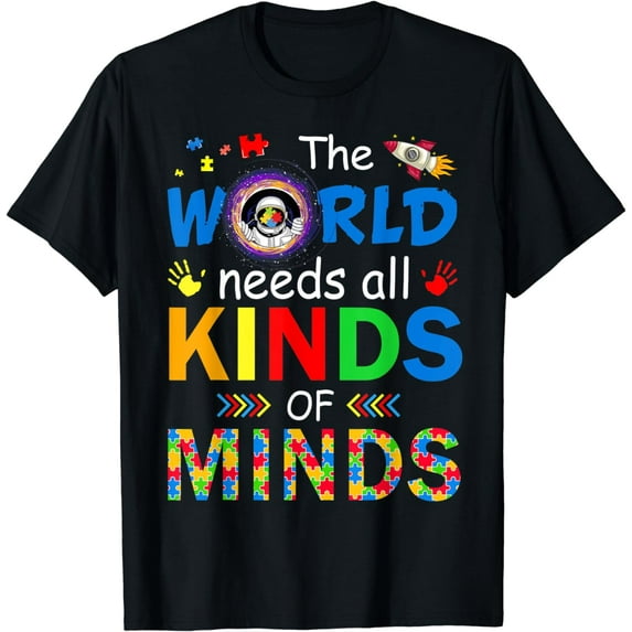 Autism Awareness Shirt The World Need All Kinds Of Minds ASD T-Shirt
