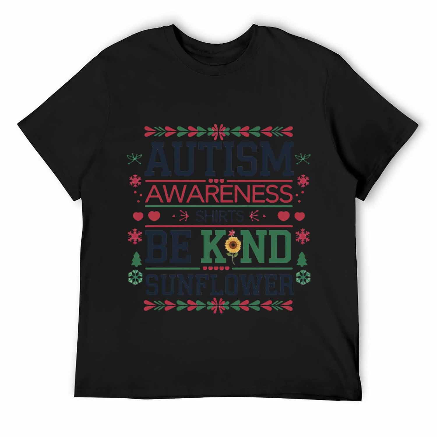 Autism Awareness Shirts Be Kind Sunflower TShirt For Women Teacher