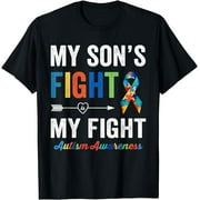Autism Awareness Son My Son's Fight Is My Fight T-Shirt