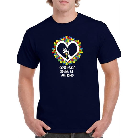 Autism Awareness Spanish Quote T-Shirt Men -Smartprints Designs, Male Medium