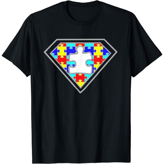 Autism Awareness Superhero Autism Gifts Boys Teacher Moms T-Shirt