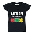 thumbnail image 1 of Autism Awareness Support Jigsaw Puzzle Women's V-neck, 2XL, Black (Multicolor), 1 of 2