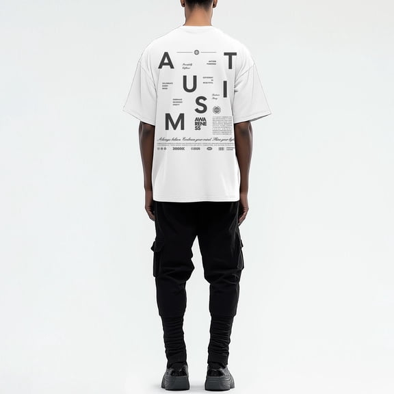 Autism Awareness T-Shirt – Mental Health Positive Typography Tee, Inspirational Streetwear