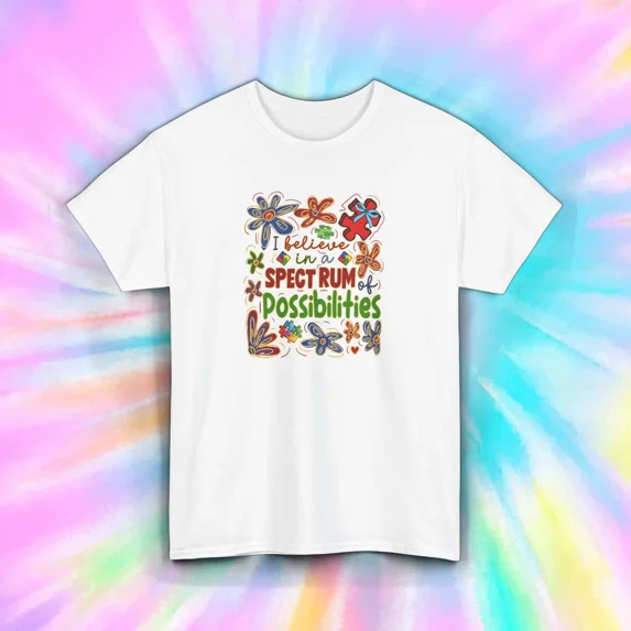 Autism Awareness T-Shirt Spectrum of Possibilities Colorful - Walmart.com