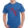 thumbnail image 1 of Autism Awareness T-Shirt for Men Red Ribbon Mens Shirt Graphic Tee White Print, 1 of 2