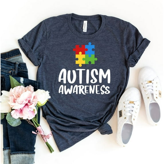 Autism Awareness T-shirt Social Worker Top Sped Gift Periodic Table Shirt Women's Autistic Tee Teacher Shirts Special Needs Tshirt