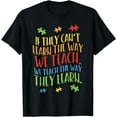 thumbnail image 1 of Autism Awareness Teacher Shirt Autistic Teach Learn Gift T-Shirt, 1 of 3